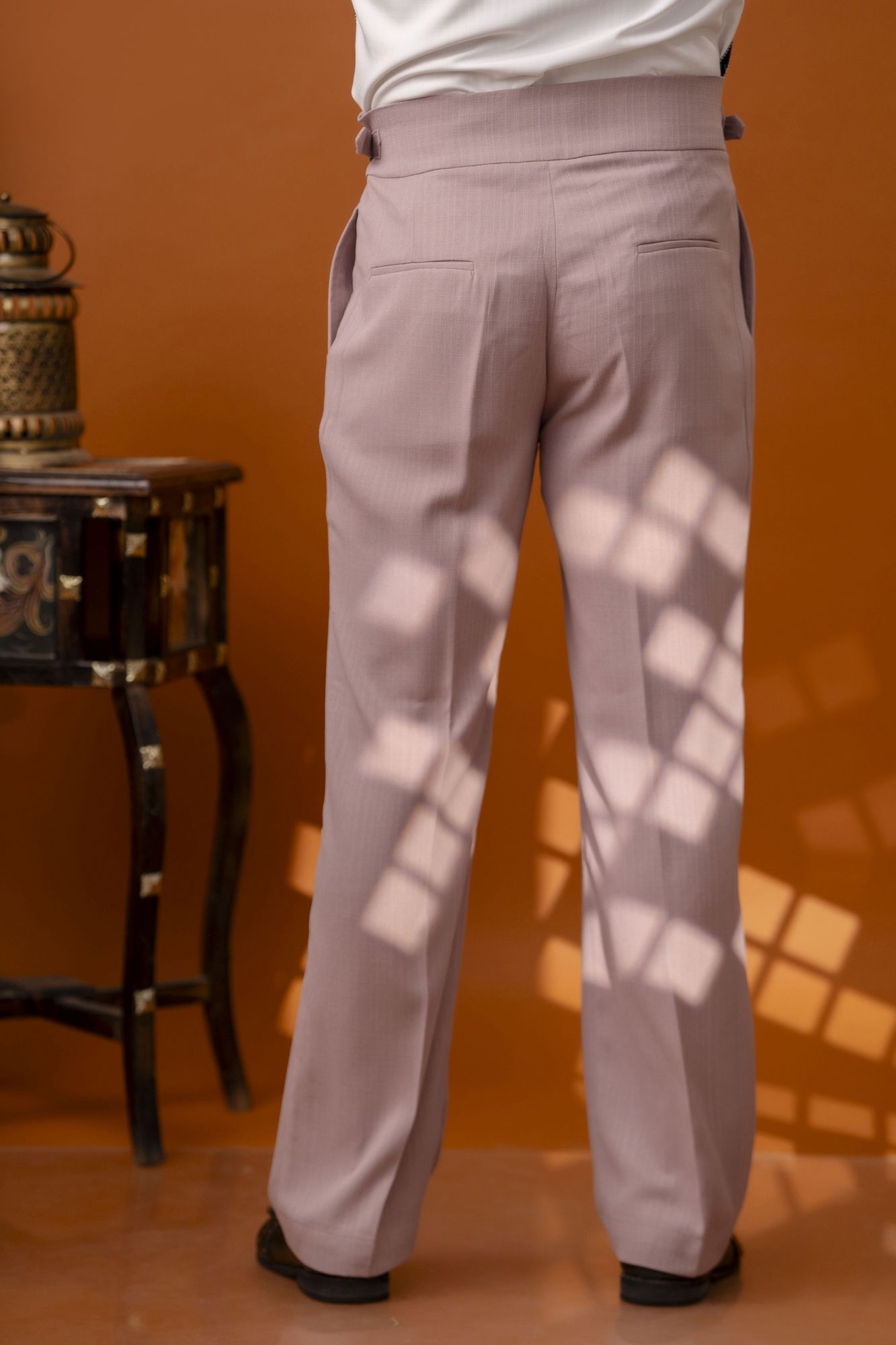 Flared Gurkha Pants In Pink