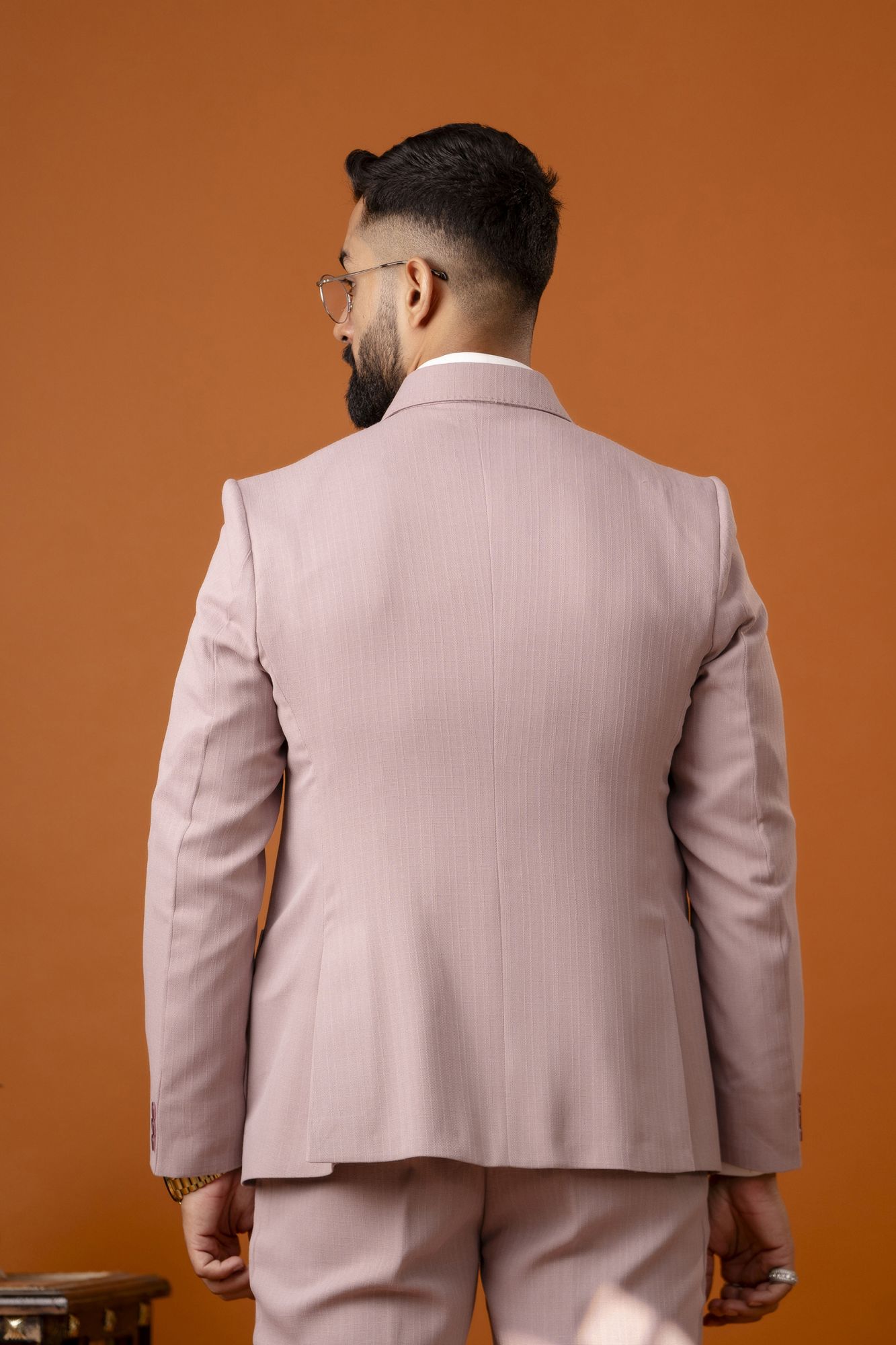 Italian Linen Blazer In Pink