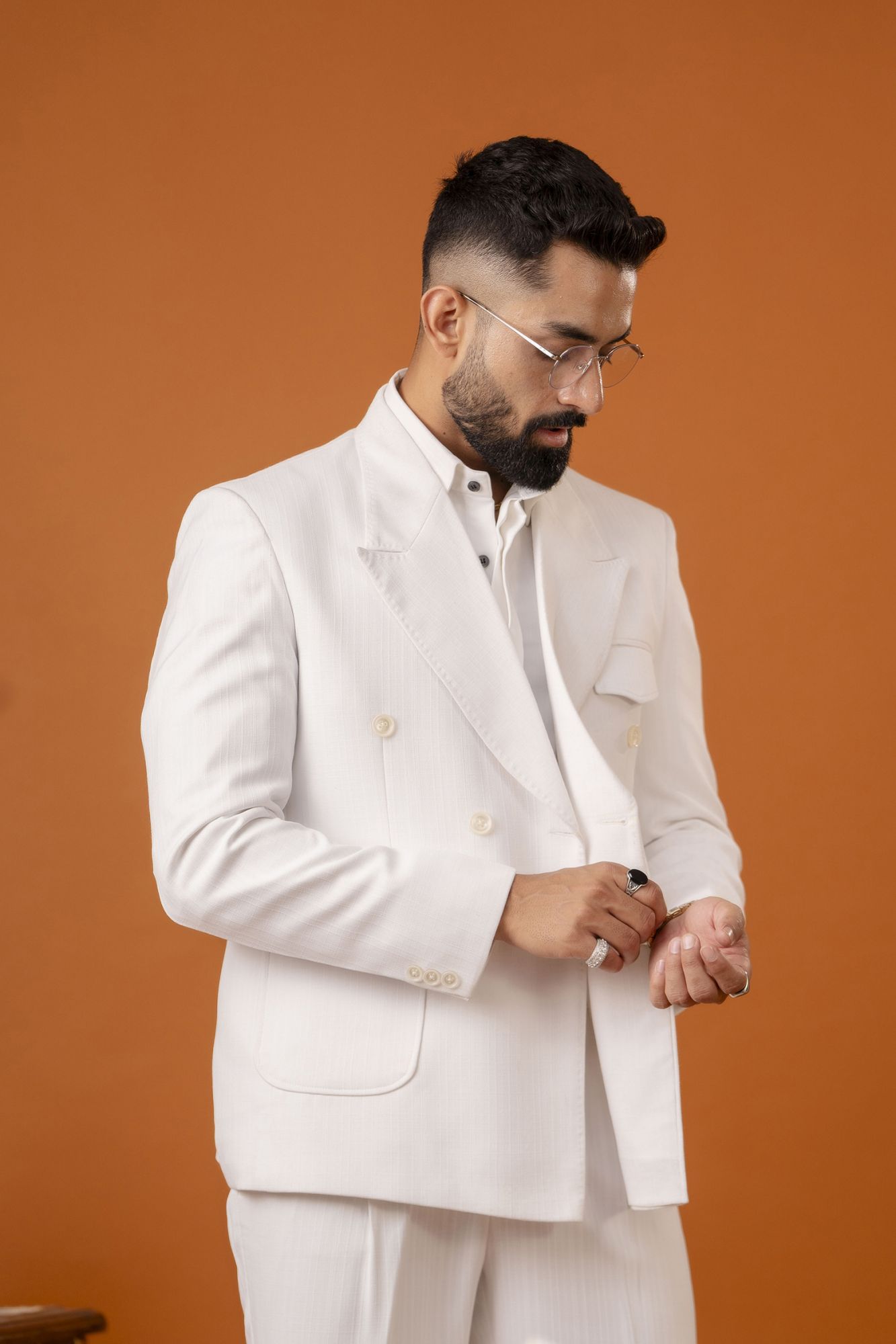 Italian Linen Blazer In White