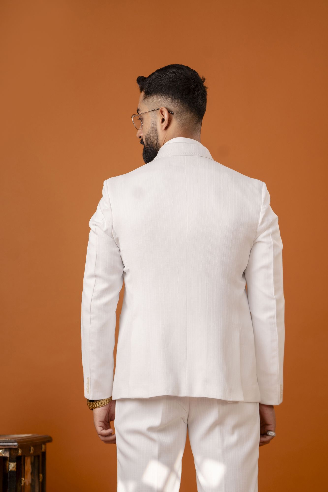 Italian Linen Blazer In White