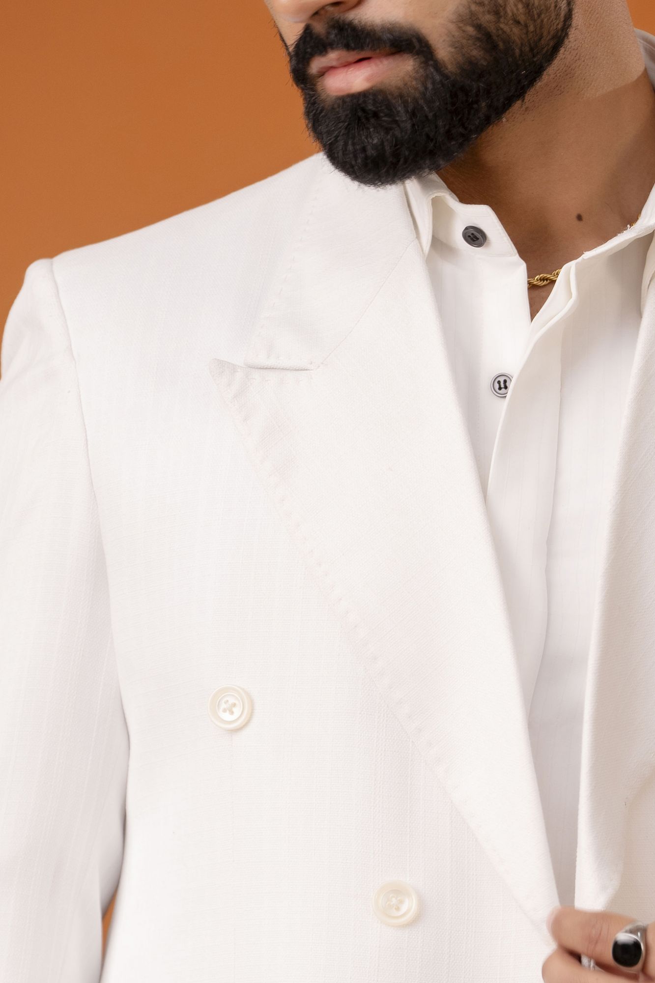 Italian Linen Blazer In White