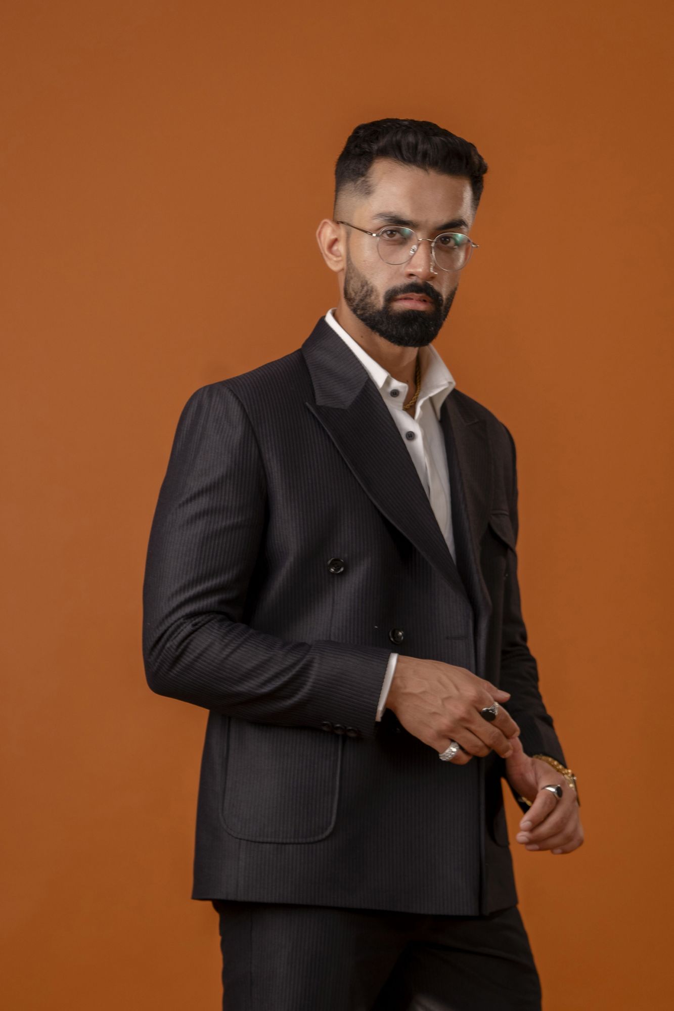 Italian Corduroy Blazer In Black