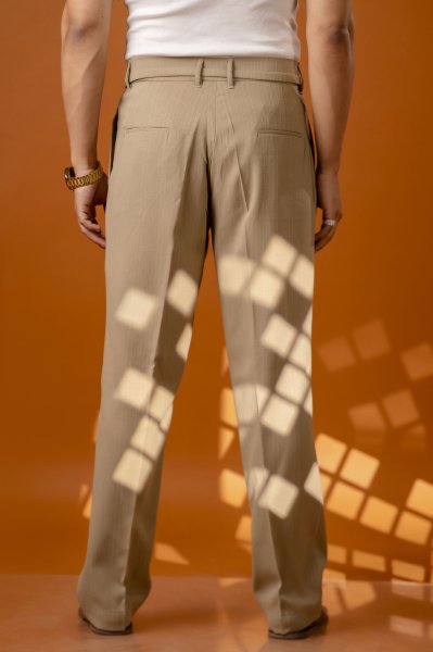 Malai Linen Korean Pants In Beige
