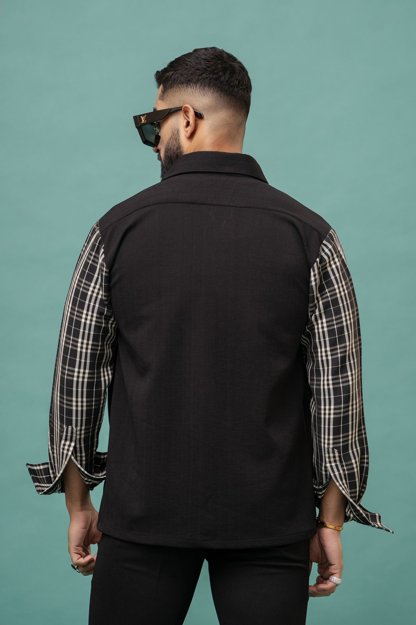 Black Checks Over Shacket