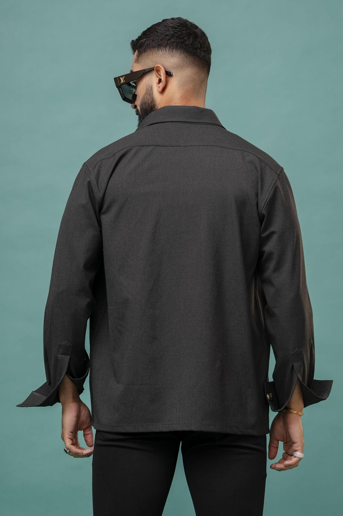 Grey Wool Shacket
