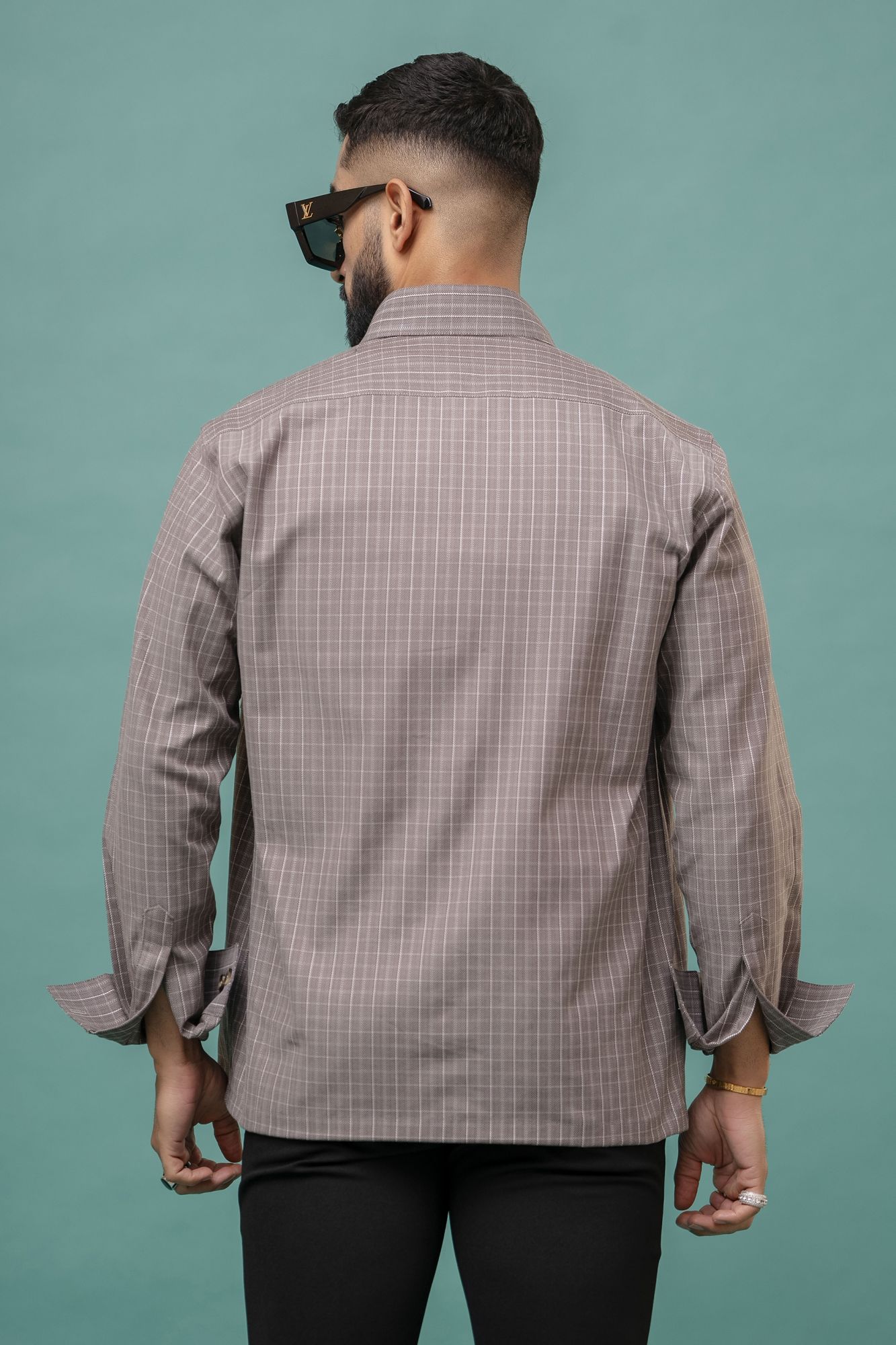 Checks White Overshirt