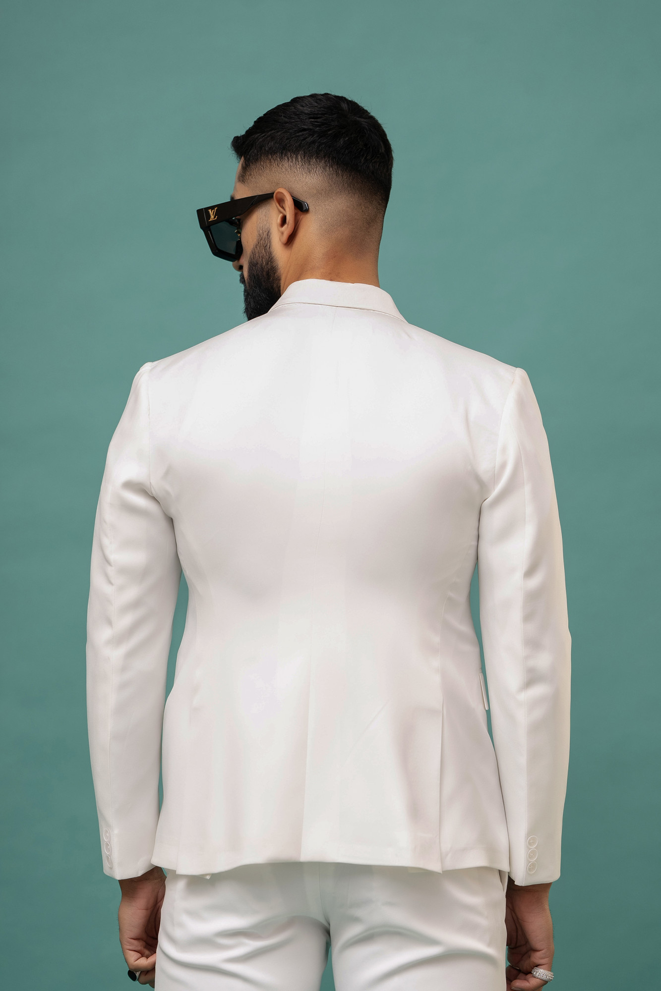 Santa Blazer In White