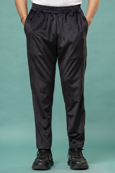 Black Velvet Joggers