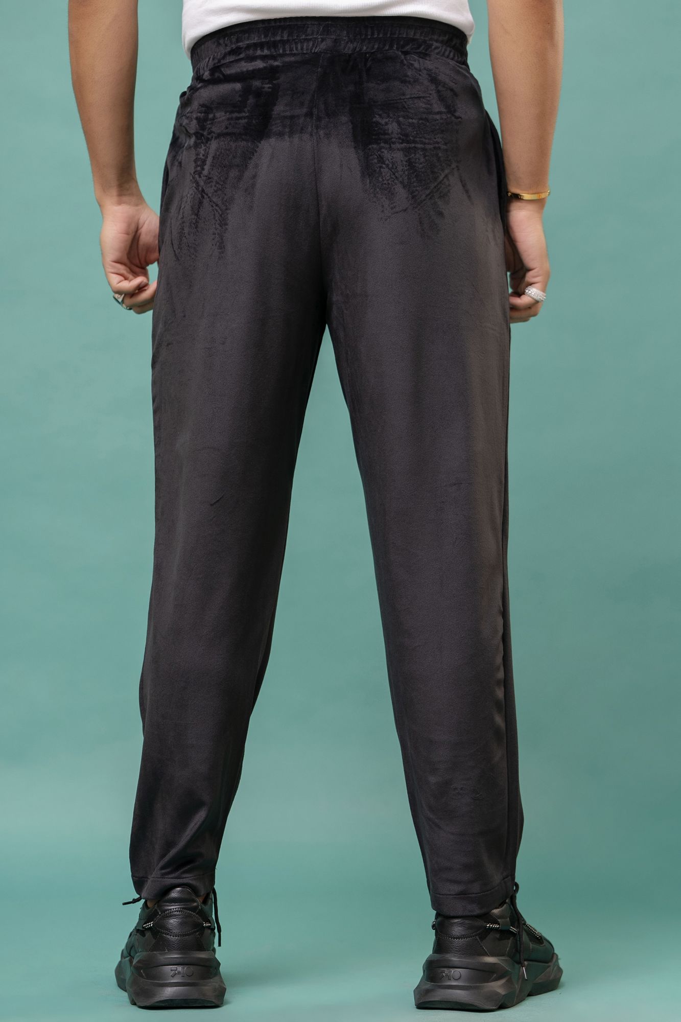 Black Velvet Joggers