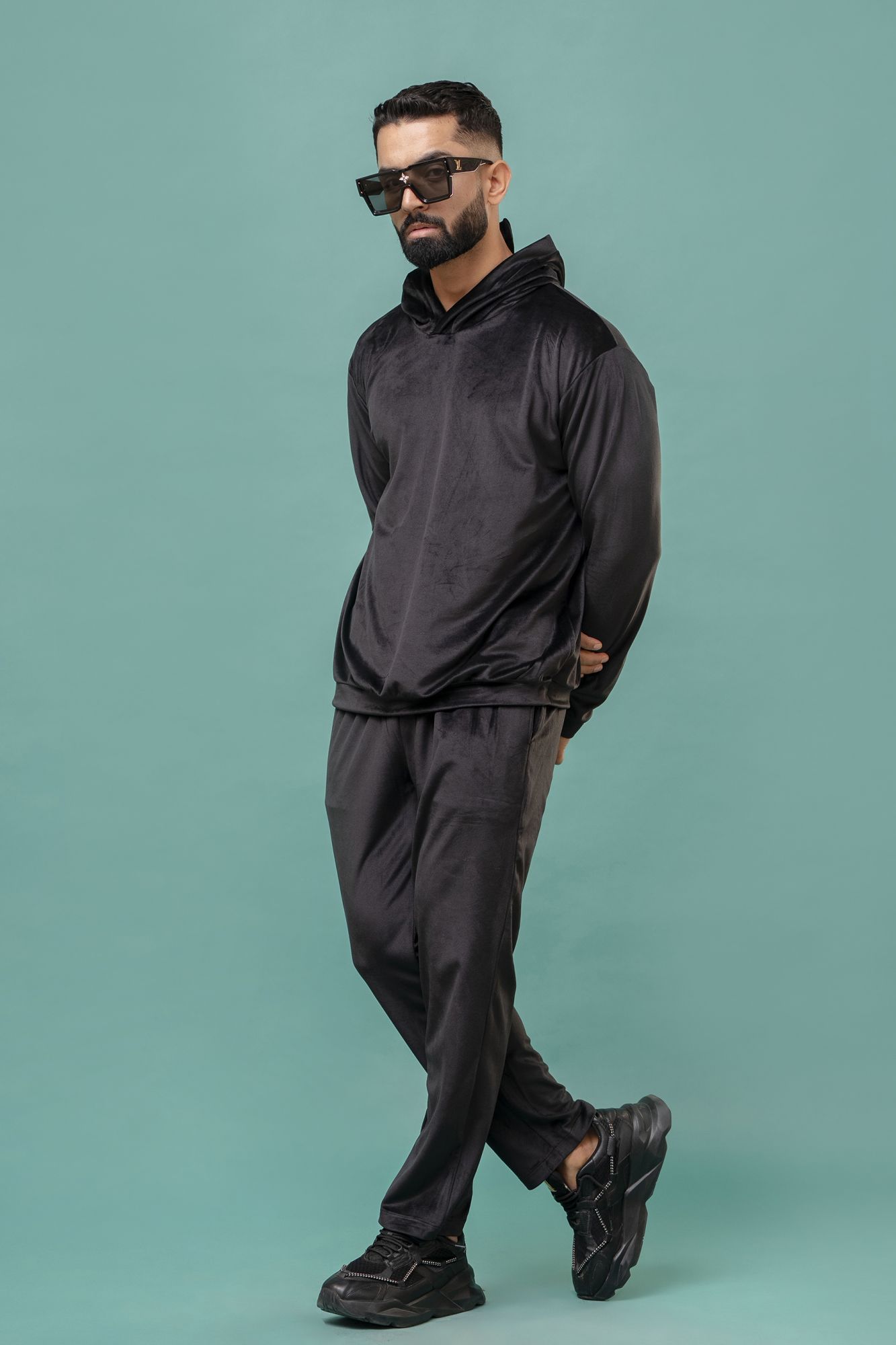 Black Velvet Hoodie
