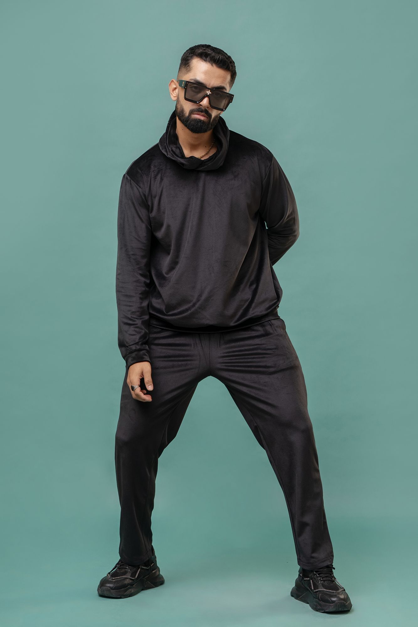Black Velvet Hoodie