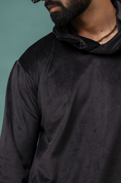 Black Velvet Hoodie