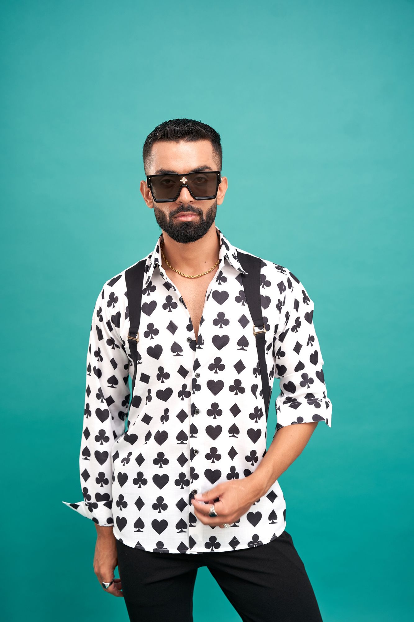 Spade Print English Shirt