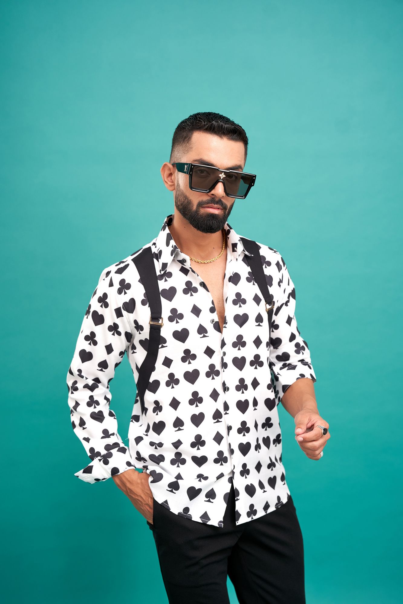Spade Print English Shirt