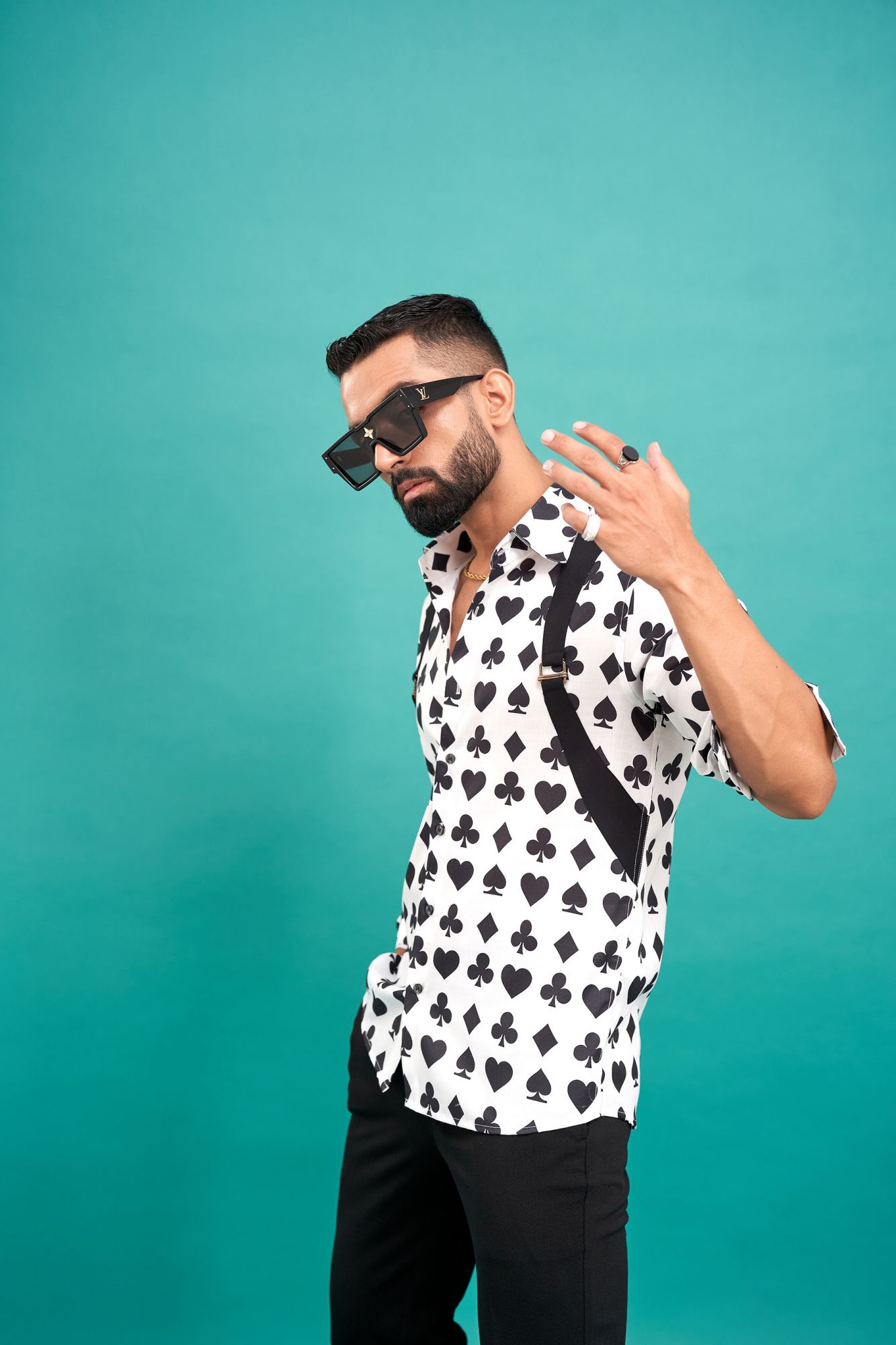 Spade Print English Shirt