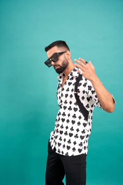Spade Print English Shirt