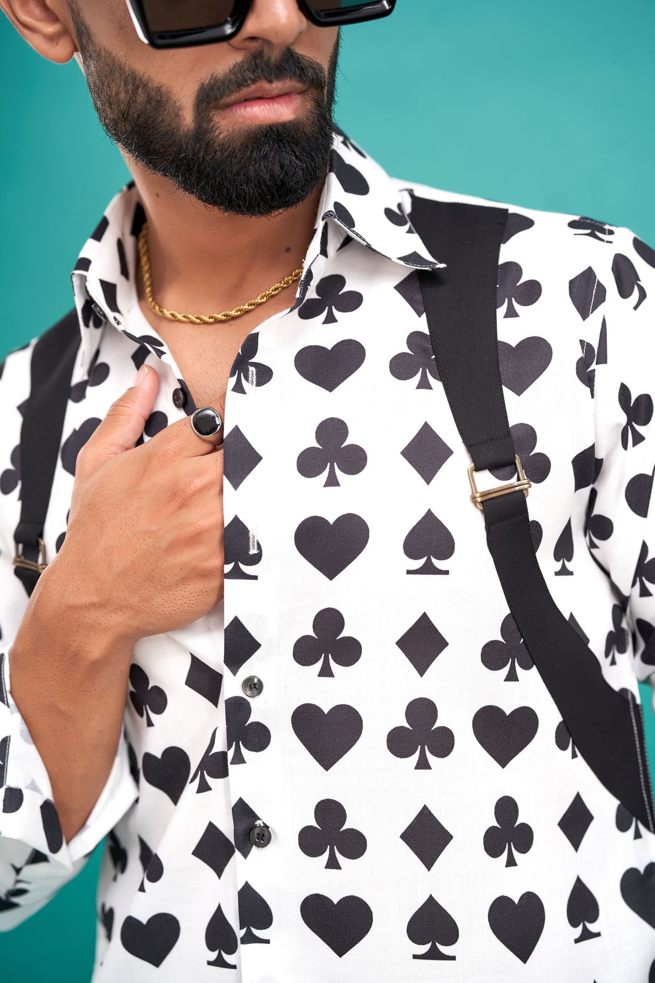 Spade Print English Shirt