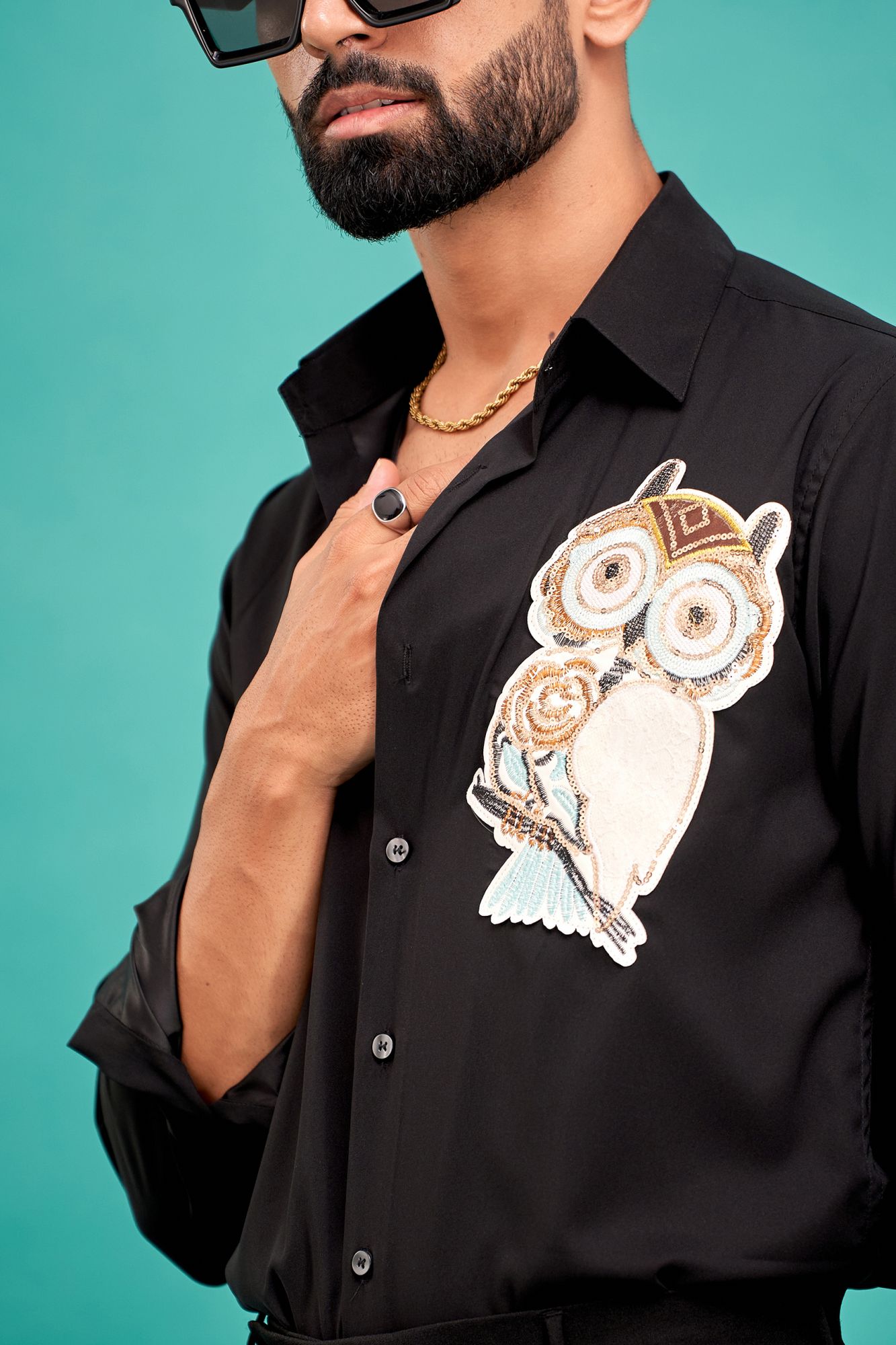 Owl Black Shirt