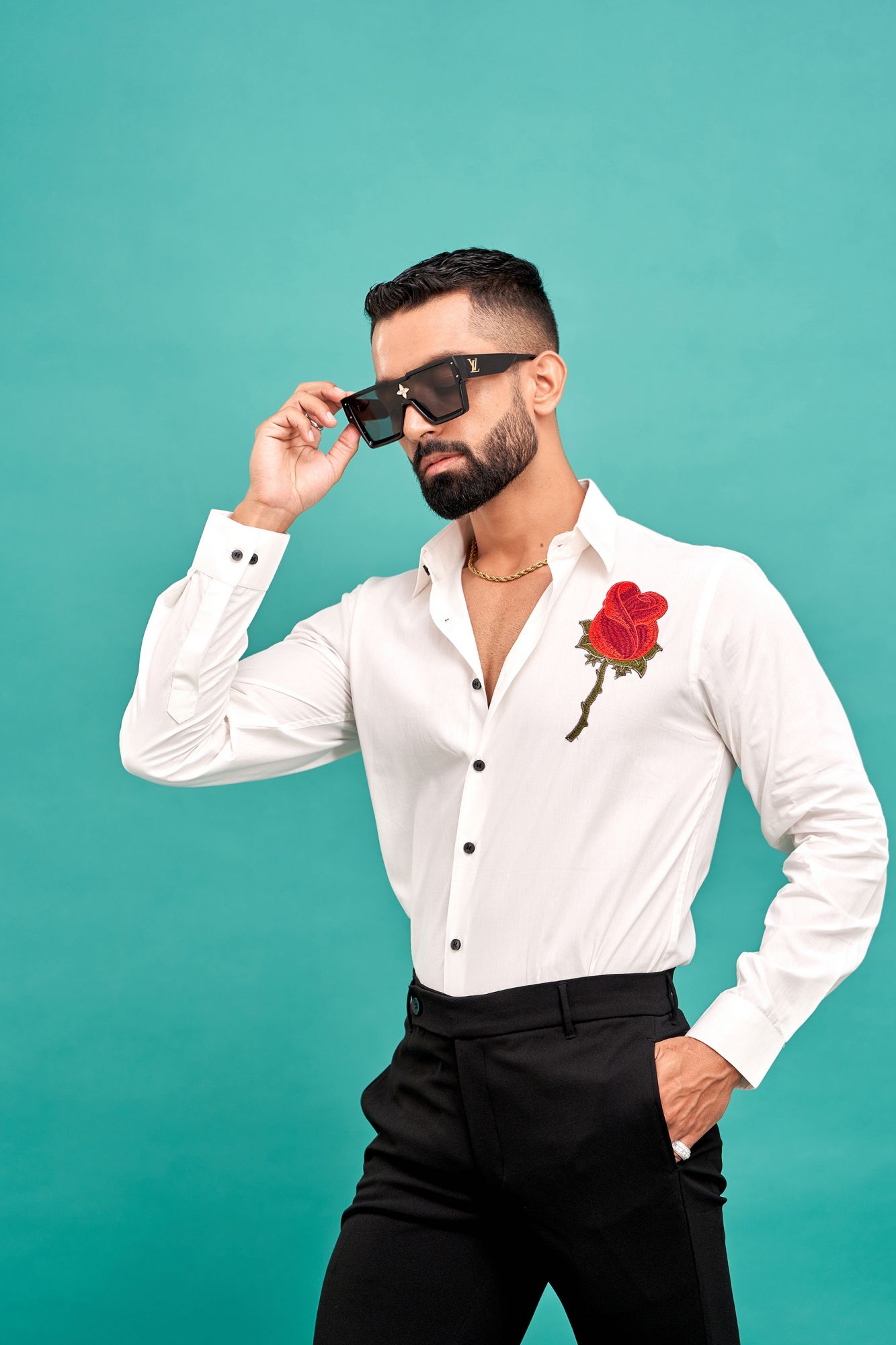 White Rose Shirt