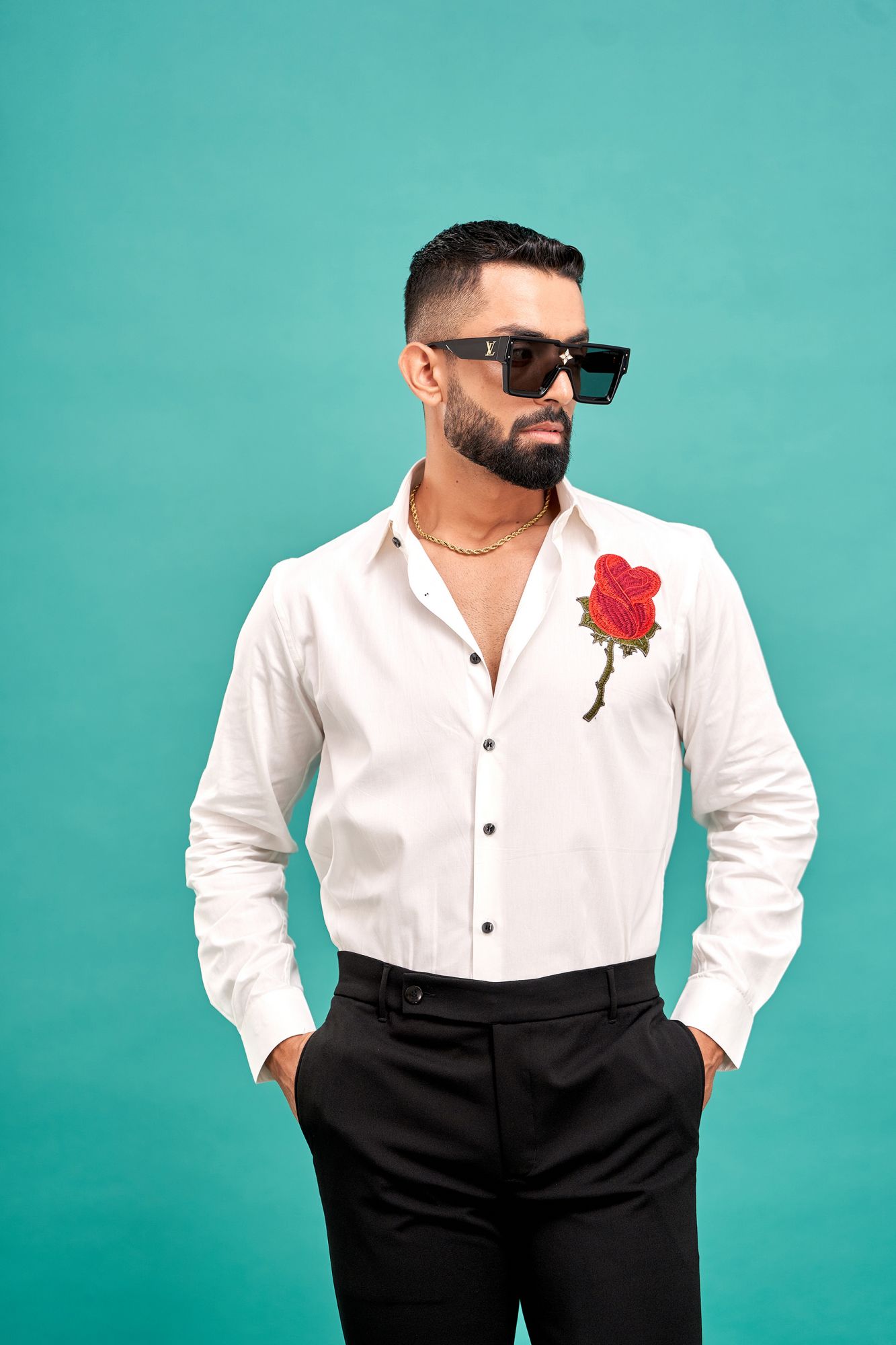 White Rose Shirt