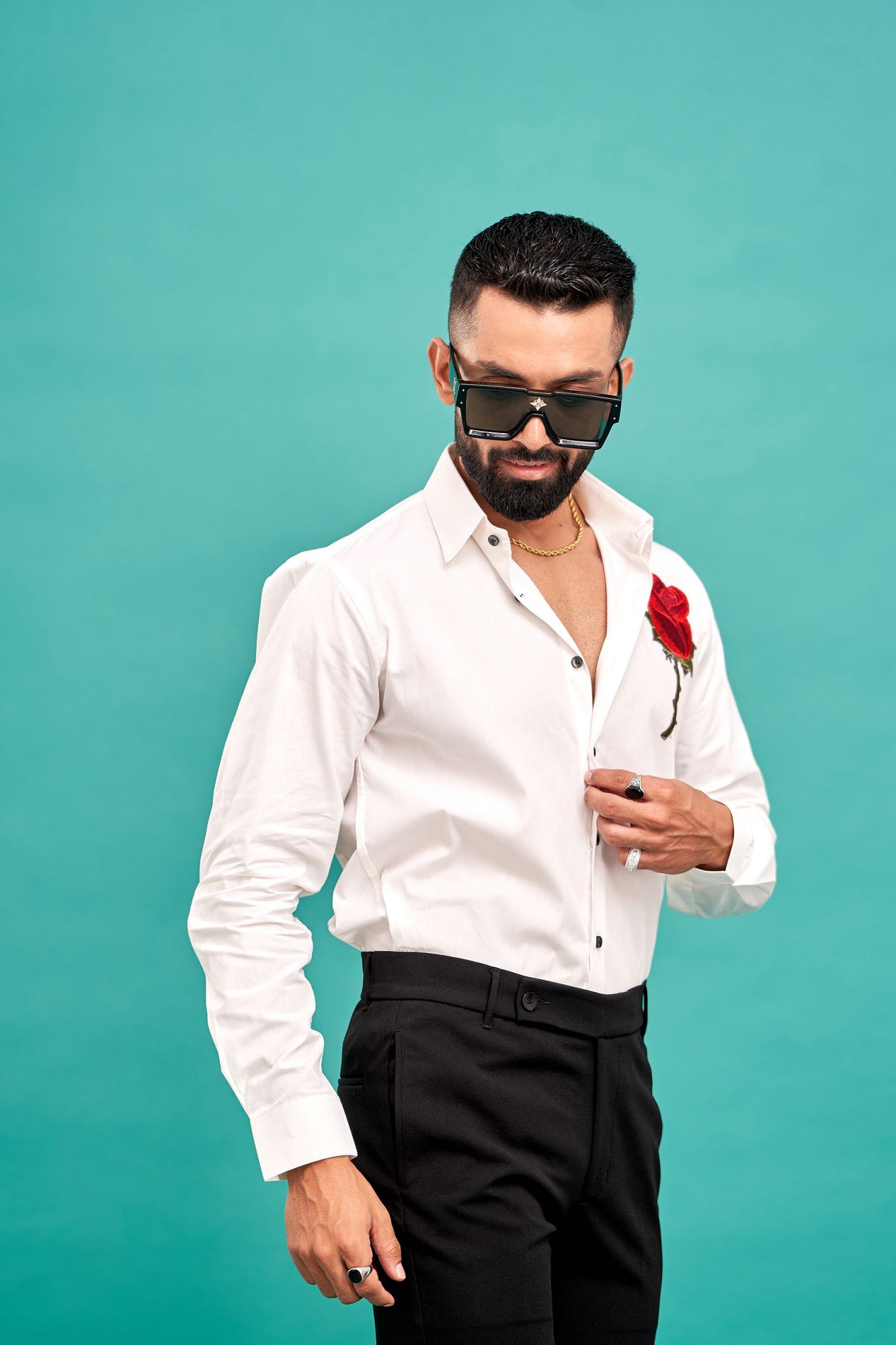 White Rose Shirt