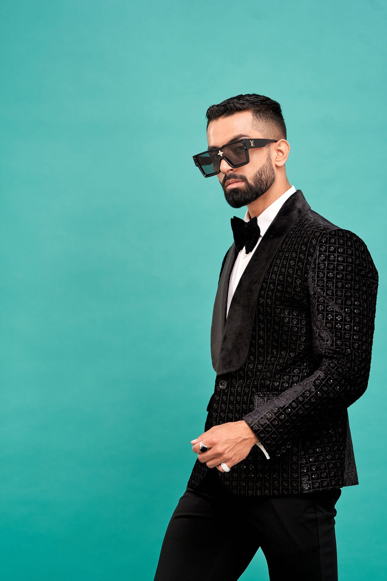 Black Velvet Tuxedo Blazer