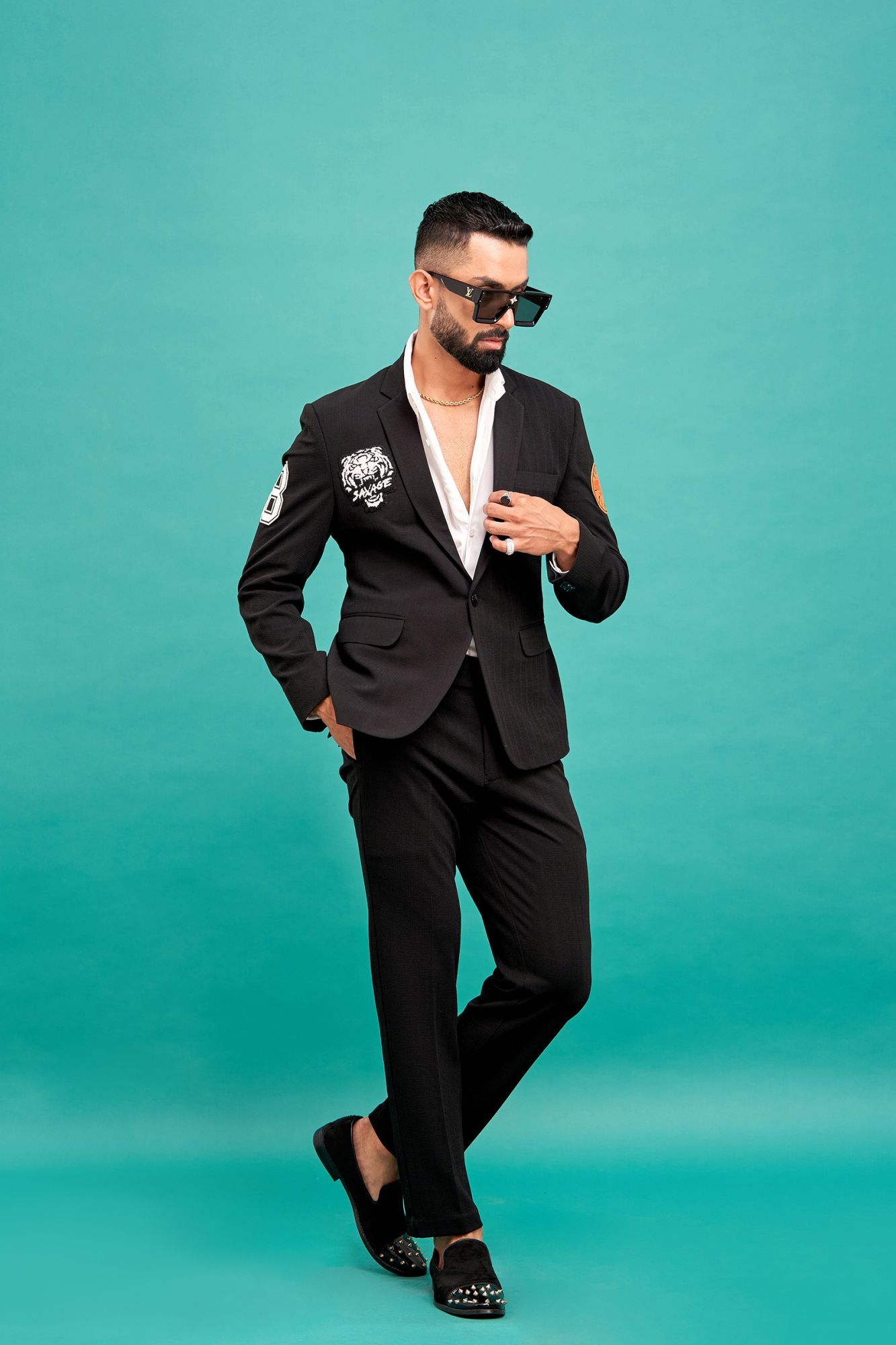 Black Patch Blazer