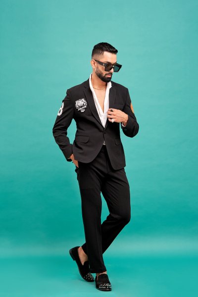 Black Patch Blazer