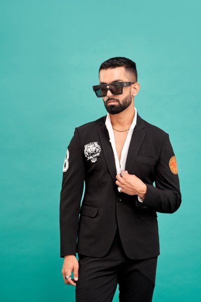 Black Patch Blazer