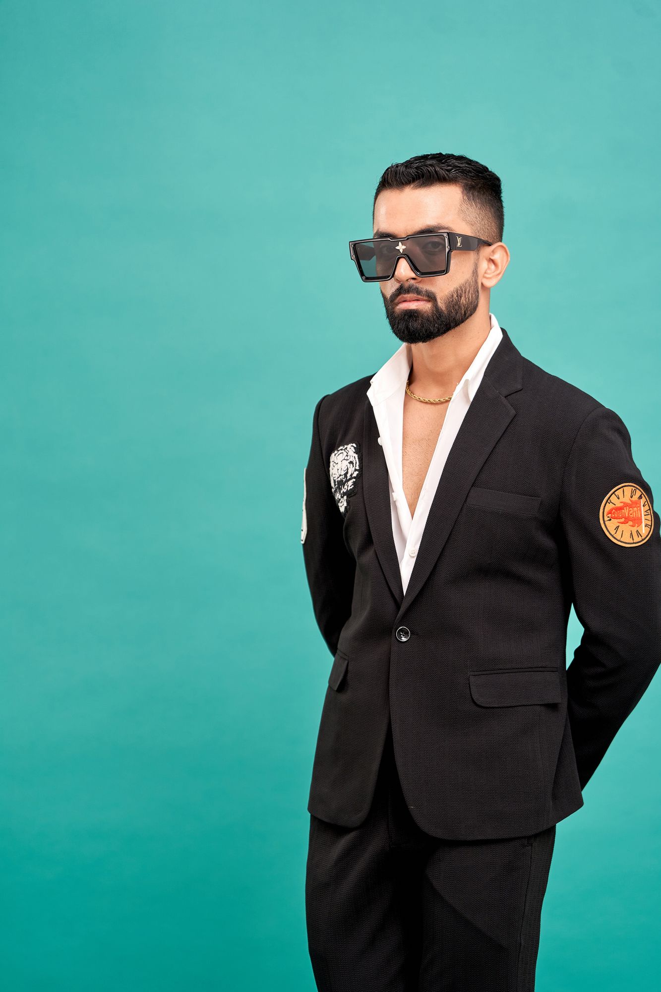 Black Patch Blazer