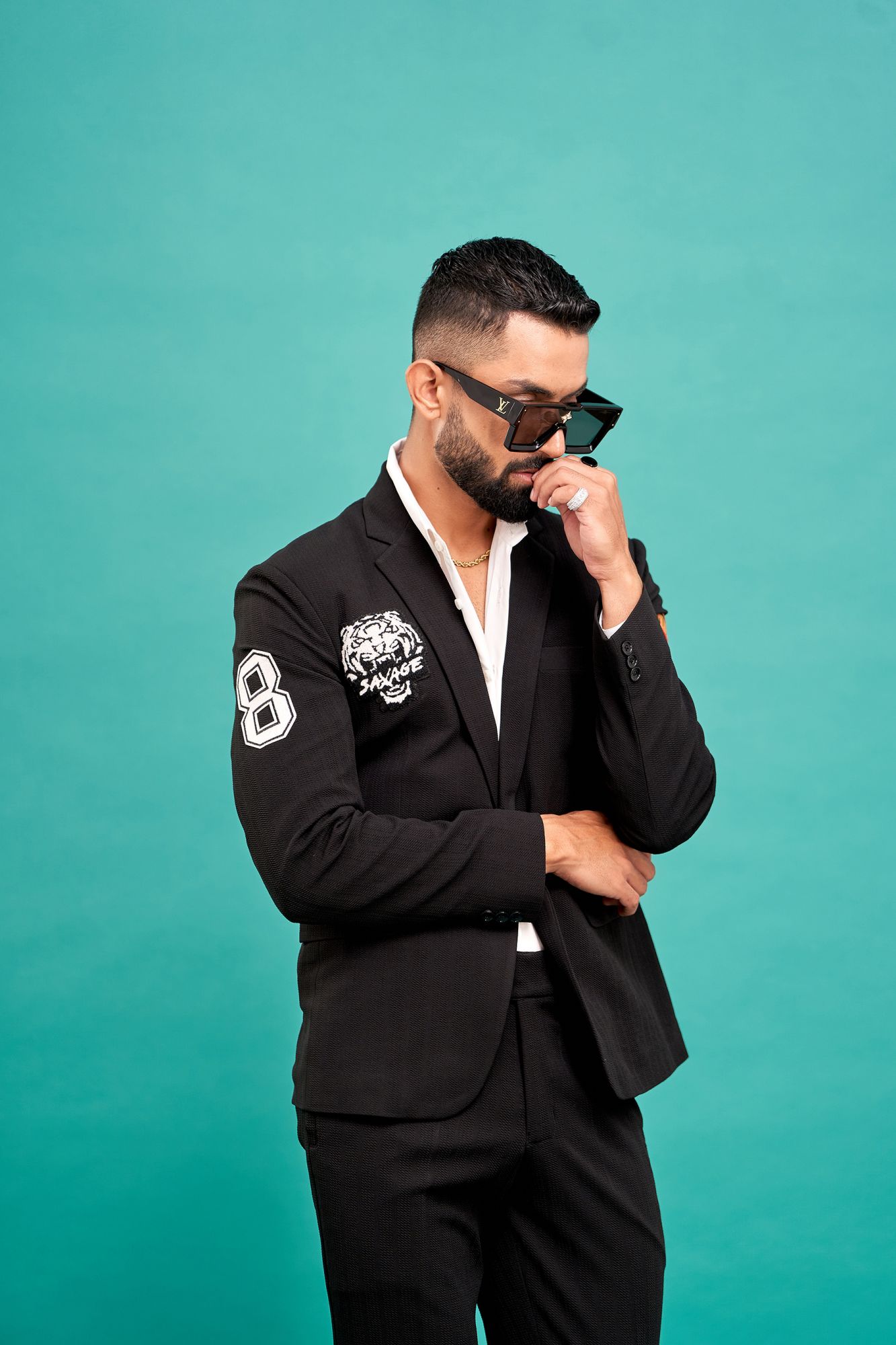 Black Patch Blazer
