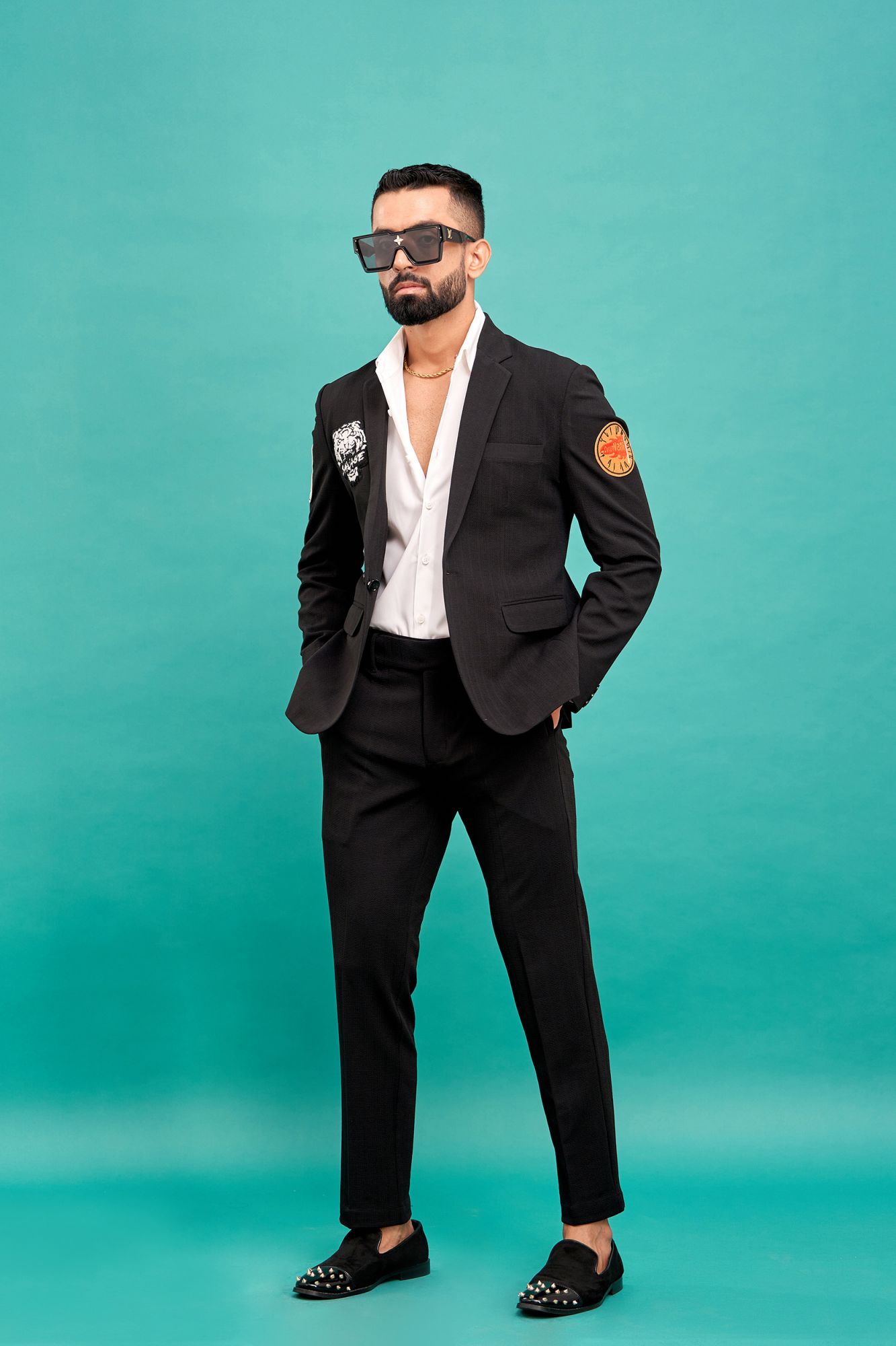 Black Patch Blazer