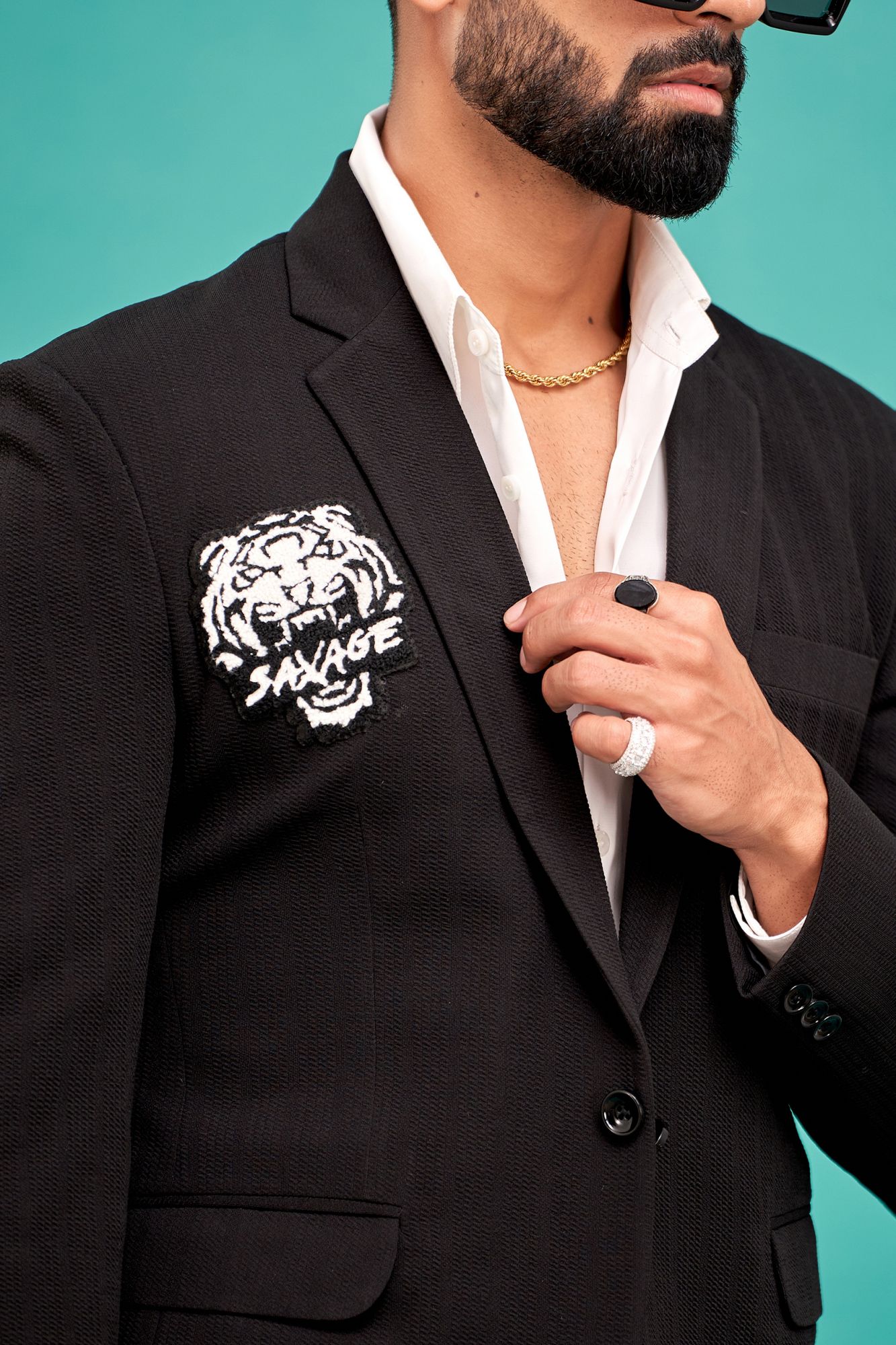 Black Patch Blazer