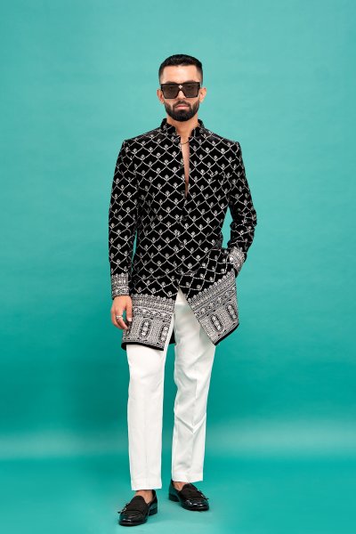 Embroidered Lucknowi Coat
