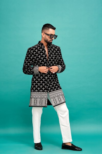Embroidered Lucknowi Coat