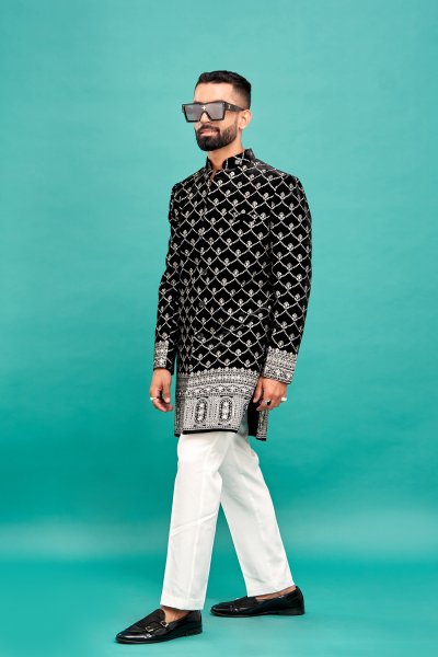 Embroidered Lucknowi Coat