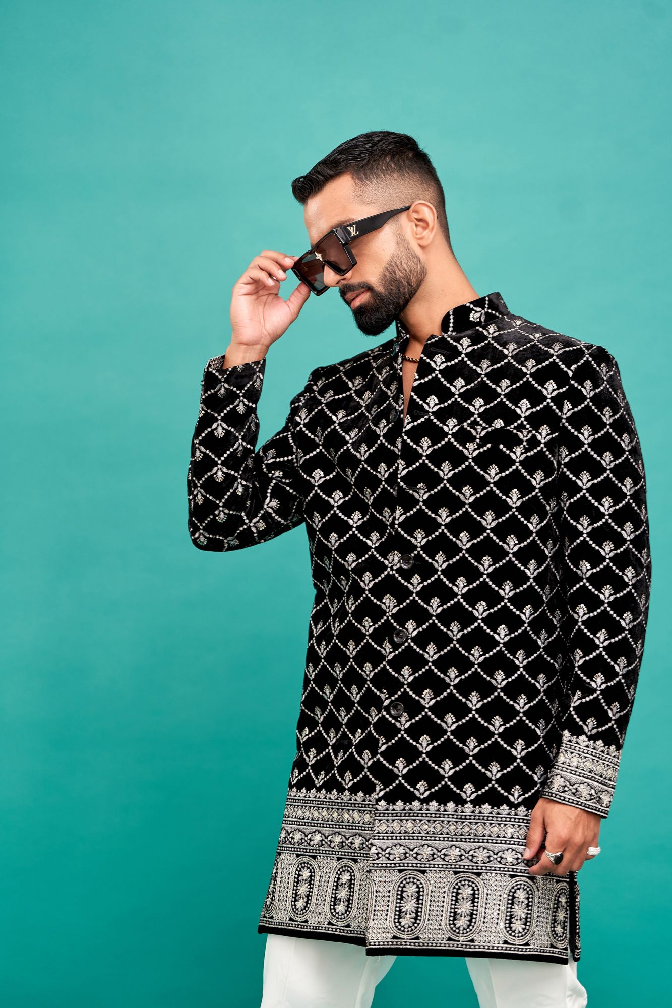 Embroidered Lucknowi Coat