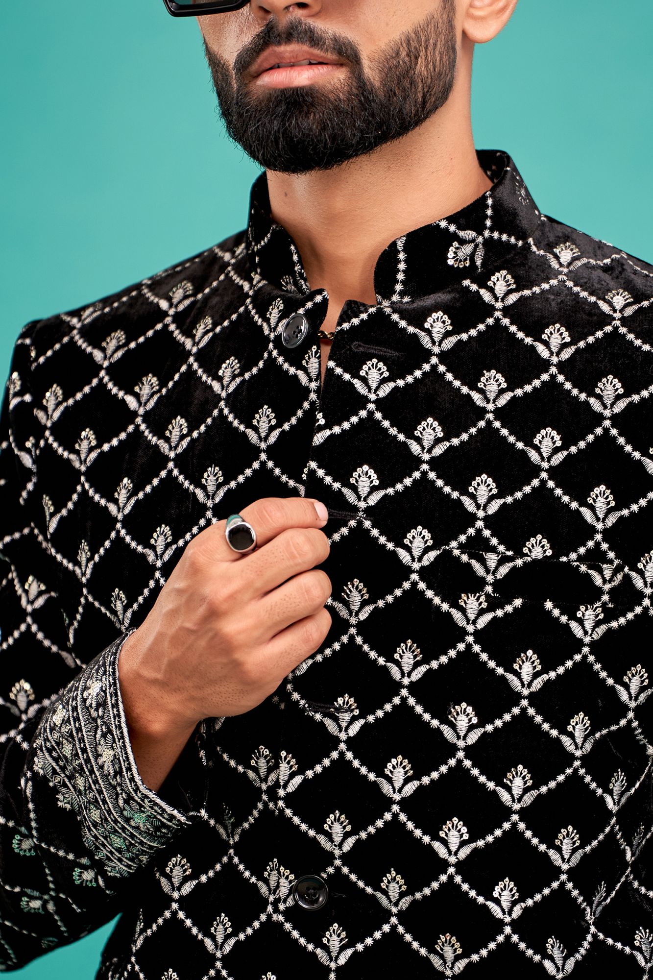 Embroidered Lucknowi Coat