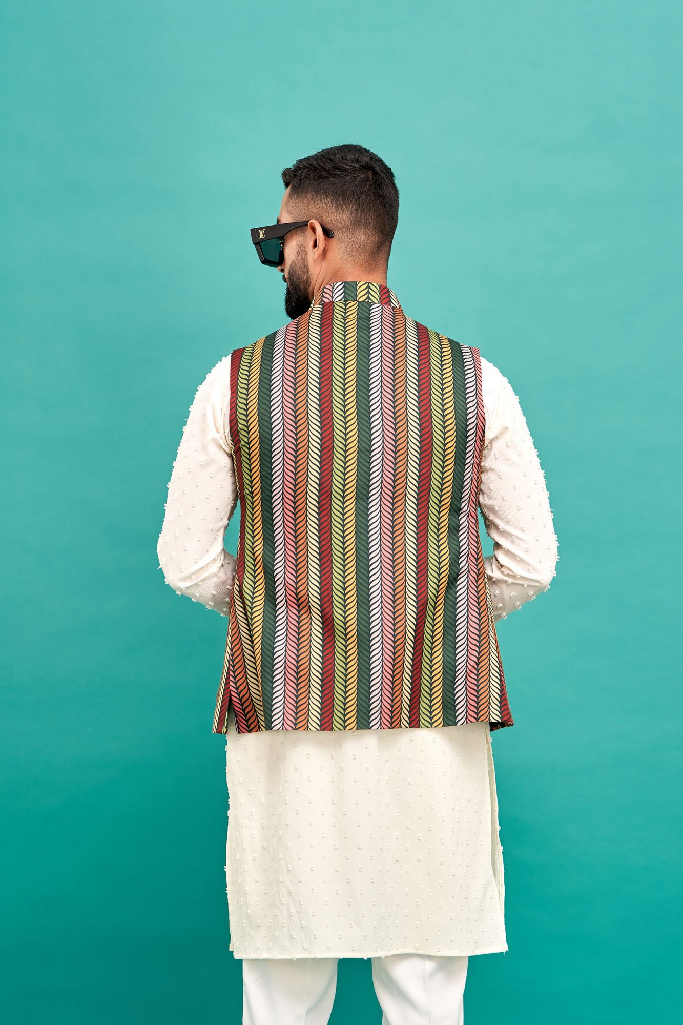 Stem Leaf Print Jacket