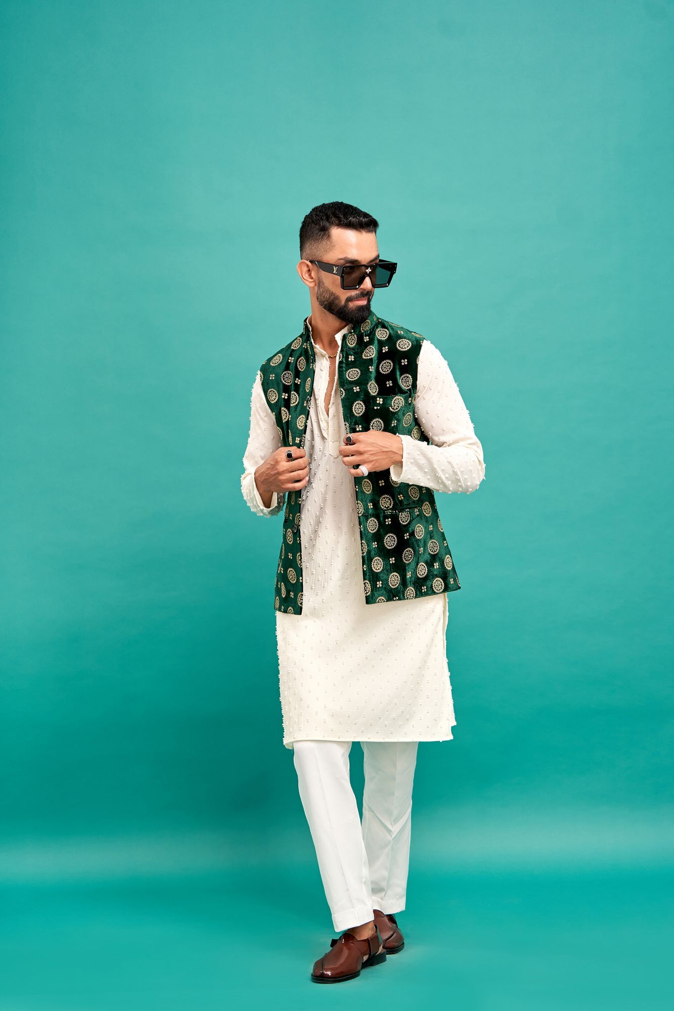 Green Velvet Jacket