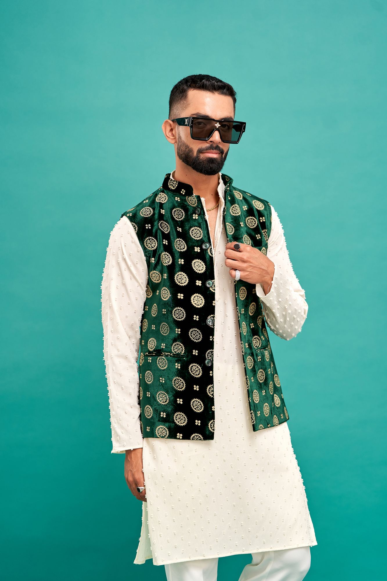 Green Velvet Jacket