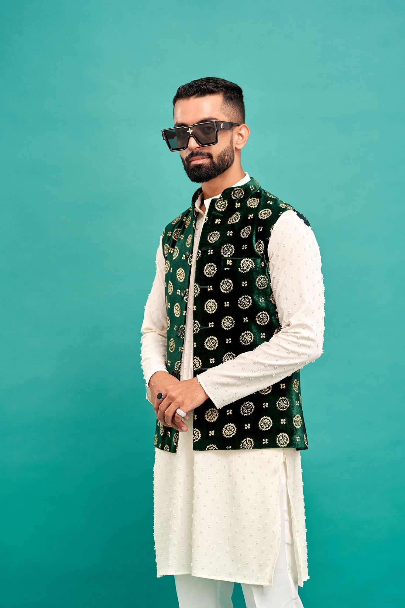 Green Velvet Jacket