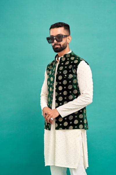 Green Velvet Jacket