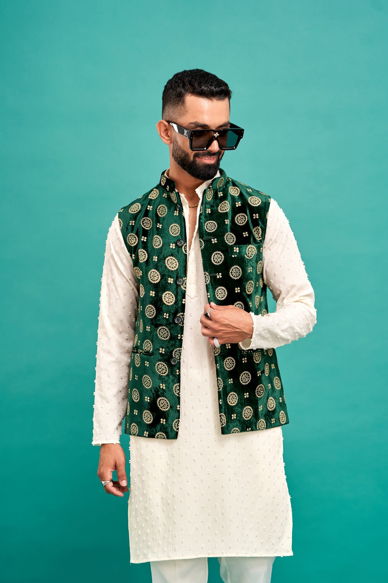 Green Velvet Jacket