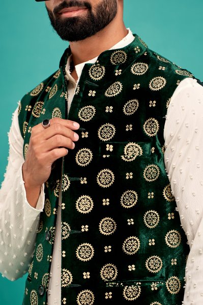 Green Velvet Jacket