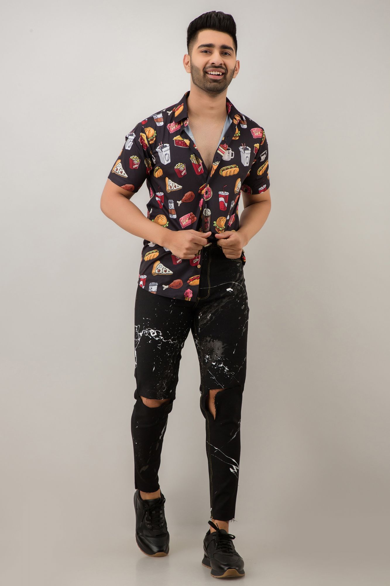 Printed Flowing Shirt