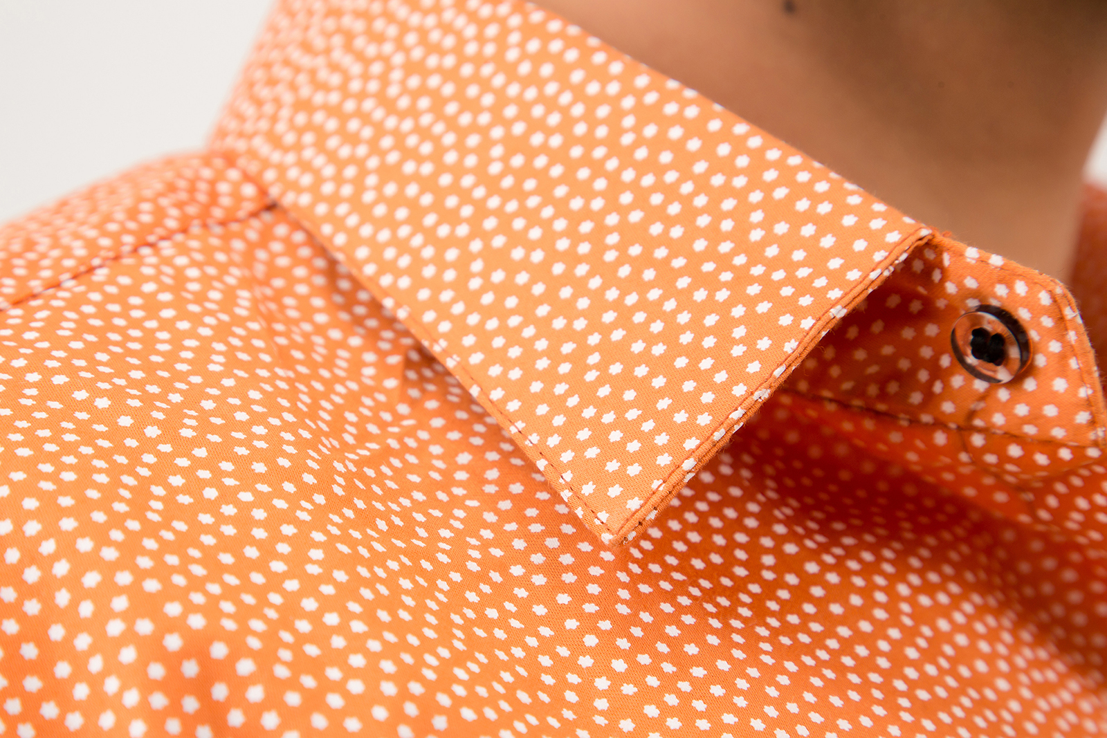 Slim Fit Shirt In Orange
