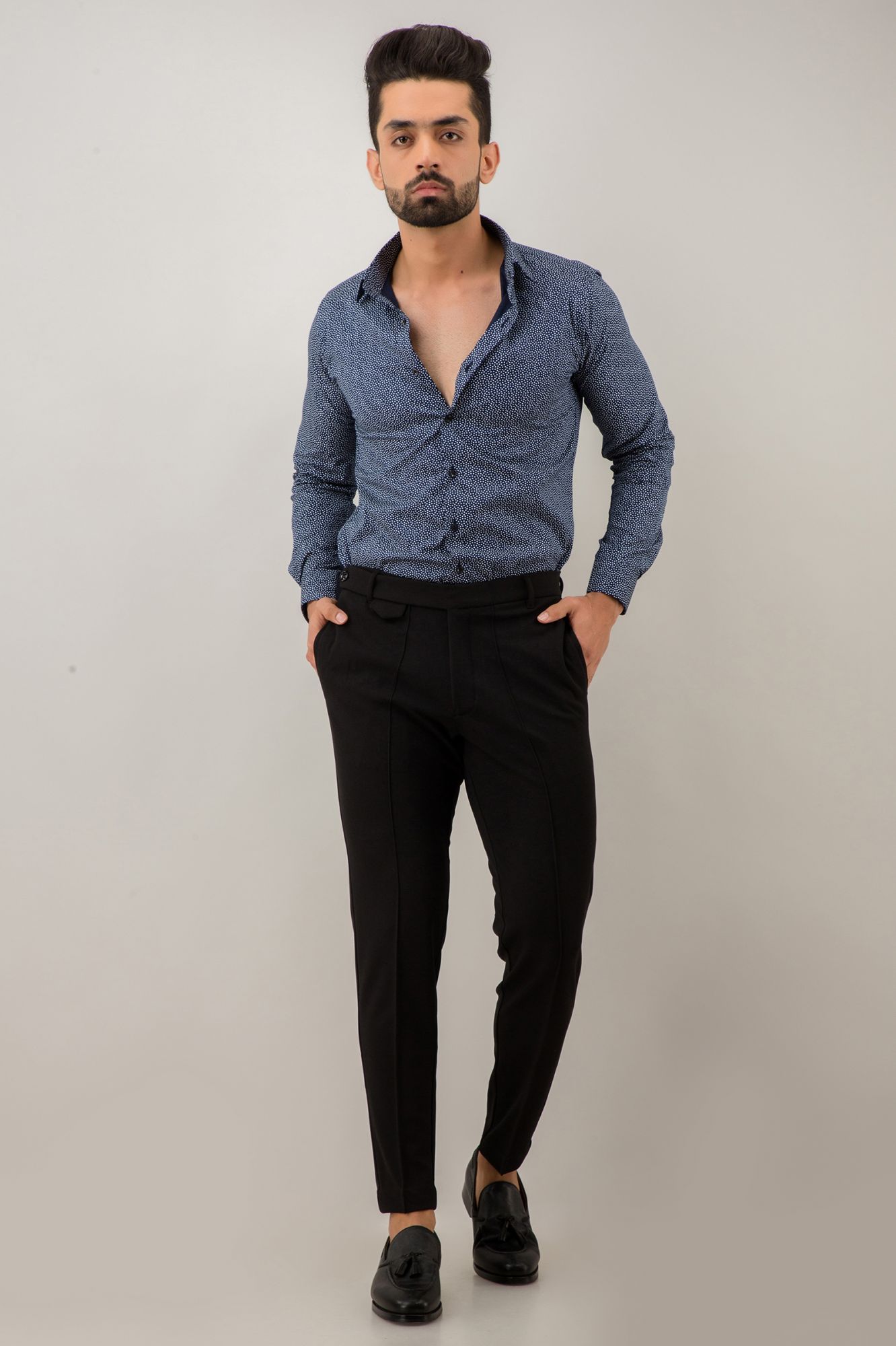 Slim Fit Shirt In Blue
