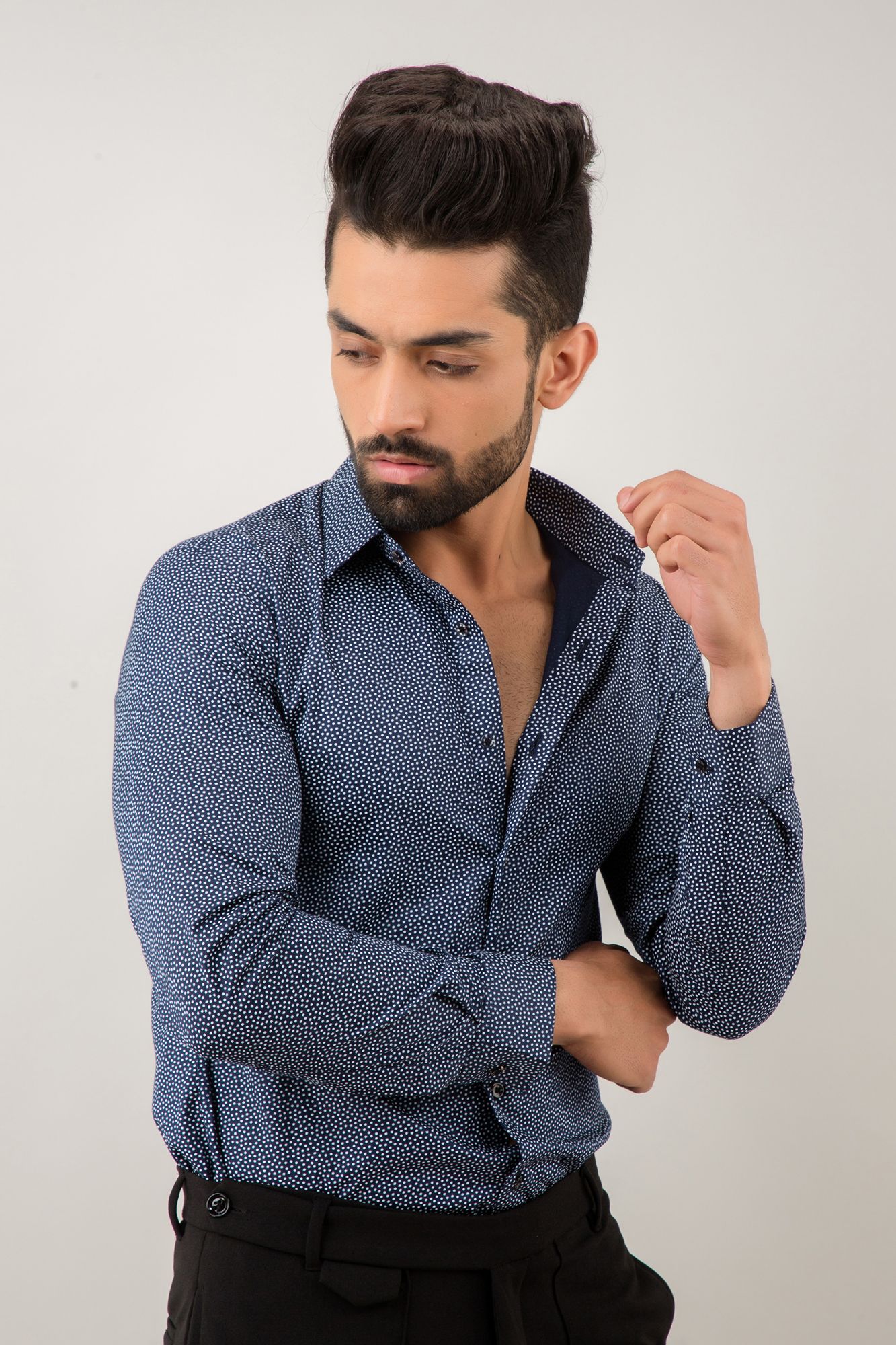 Slim Fit Shirt In Blue