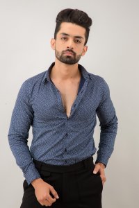 Slim Fit Shirt In Blue